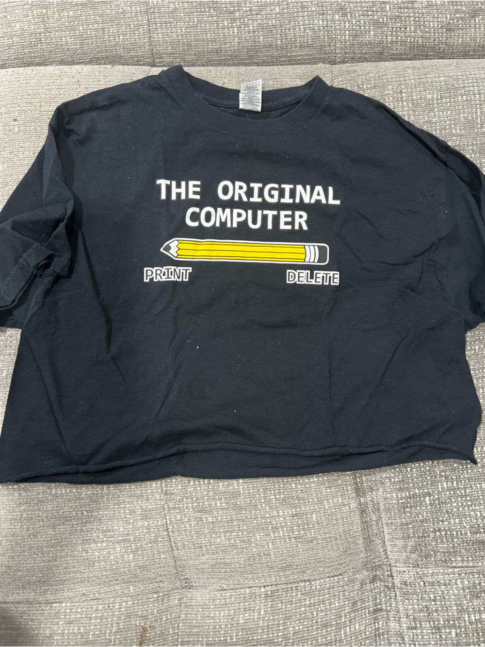 Origins Tee with Yellow Pencil Graphic  e5